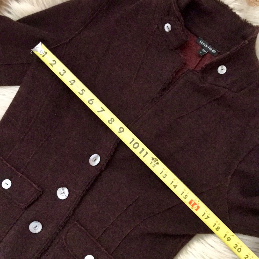 Eileen Fisher Wool Blend Blazer Style Jacket - Picture 7 of 7